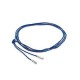 Cordón Pandora en Algodón Azul con puntas en plata de Ley