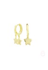 Pendientes Estrella Doble en plata bañados en oro de Itemporality