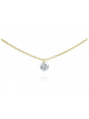 Collar BALLERINA Oro amarillo 18Kt y diamante 0,10 qt a 42 cm. de MARINA GARCIA