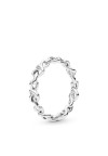Pandora anillo Corazones anudados en plata de ley
