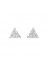 Pendientes en plata con triángulos en pavé de circonitas de Rebecca