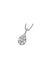 Collar Classic Line, gota en oro blanco  y diamantes de Davite&Delucchi
