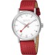 Mondaine Classic Silver Dial Red